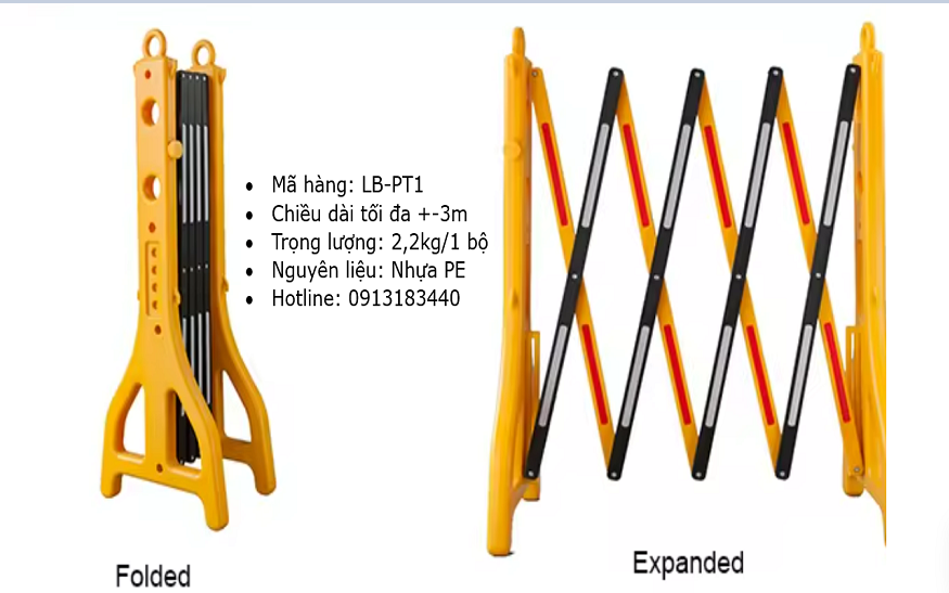 Hàng Rào Xếp Bằng Nhựa LB-PT1